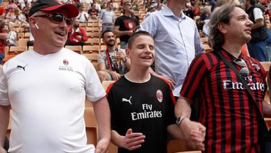 tifoso non vedente alla partita dell'ac milan